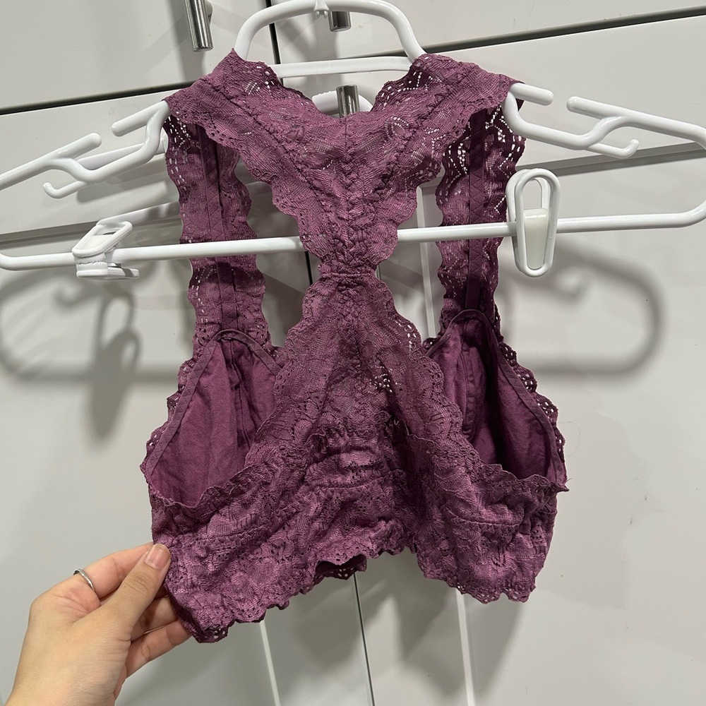 Lace Bralette Lilac - Picture 2 of 3